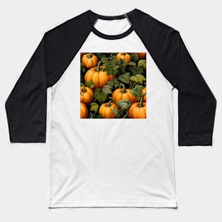 Pumpkin Pattern 11 Baseball T-Shirt